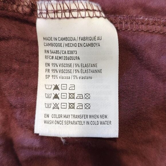 American Eagle Outfitters Soft and Sexy Purple Tie Dye Short Sleeve Tee XS - Picture 6 of 7